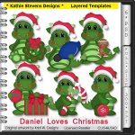 Daniel Loves Christmas Layered Templates - CU