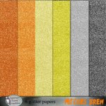 Witches brew glitter papers