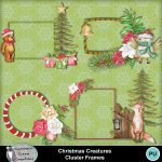Christmas Creatures Cluster Frames