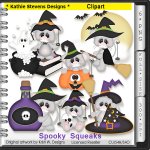 Spooky Squeaks Clipart - CU