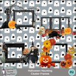 Halloween Haunting Cluster Frames