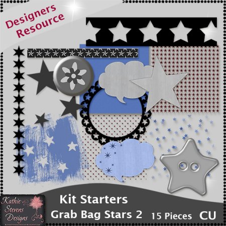 Kit Starters Grab Bag Stars 2 - CU Templates