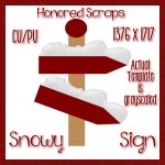Snowy Sign (CU)