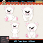 Polar Bears 1 Clipart - CU
