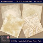 Neutrals Halftone Paper Pack - CU4CU