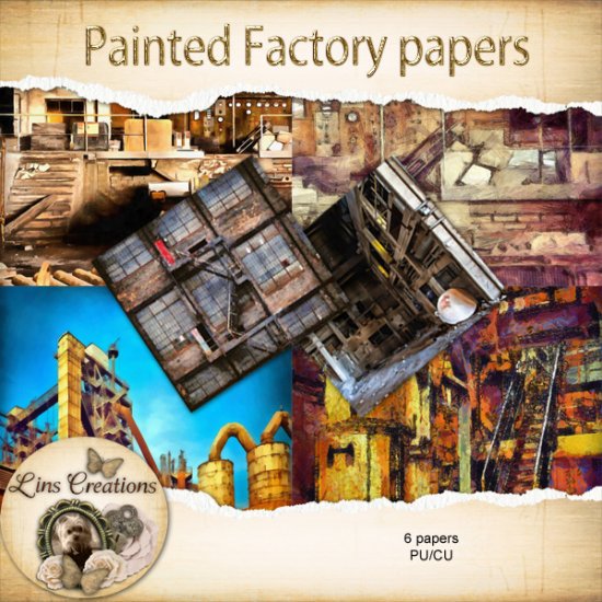 Painted factory papers - Click Image to Close