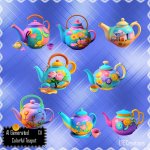 AI - Colorful Teapot