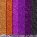 Witchy Eve Glitter Papers