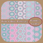 Pink & Blue Patterned Papers