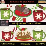 Christmas Treats 1 Clipart - CU