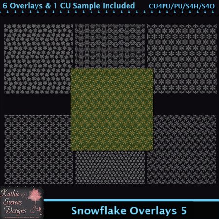 Snowflake Overlays 5 Tagger Size CU