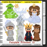Fairytale Princess Layered Templates - CU