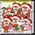 Foxy Christmas Layered Templates - CU