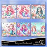 AI - Background Cute Mermaid