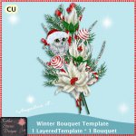 Winter Bouquet - Layered Template CU