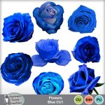 Flowers Blue CU1