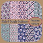 Pink & Purple Patterned Papers