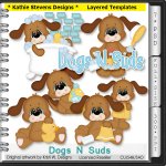Dogs N Suds Layered Templates - CU