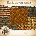 Rustic woven papers