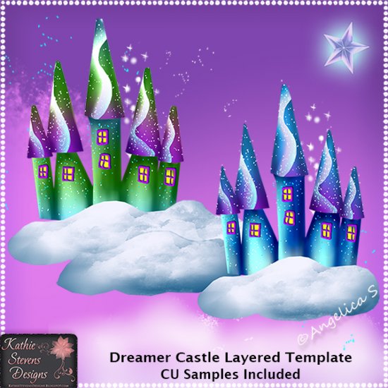 Dreamer Castle - Layered Template CU - Click Image to Close