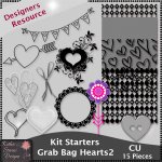 Kit Starters Grab Bag Hearts 2 CU Templates
