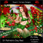 St Patrick's Day Red