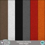 Halloween Haunting Glitter Papers
