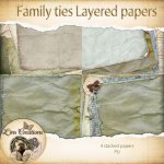 Family ties layered papers