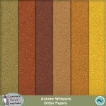Autumn Whispers Glitter Papers