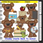 Chubby Charlie Back To School Clipart - CU