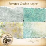 Summer Garden worn papers