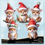 AI - Cute Christmas Animals
