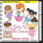Baking Fairies Clipart - CU