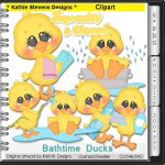 Bathtime Ducks Clipart - CU