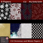 Christmas And Winter Papers 2 CU