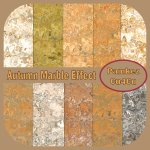 Autumn Marble Papers