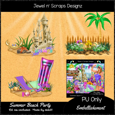 Embellishments - Summer Beach Party