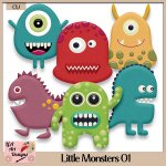 Little Monsters 01 - Stickers - CU