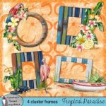 Tropical Paradise Cluster Frames