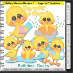 Bathtime Ducks Layered Templates - CU