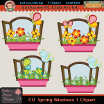 Spring Windows 1 Clipart - CU
