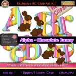 Alpha Chocolate Bunny - CU
