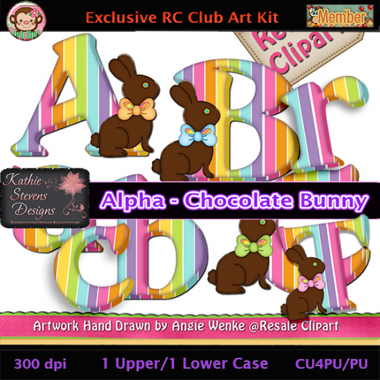 Alpha Chocolate Bunny - CU - Click Image to Close
