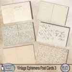 Vintage ephemera Postcards 3