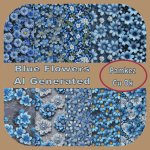 AI Blue Flower Papers