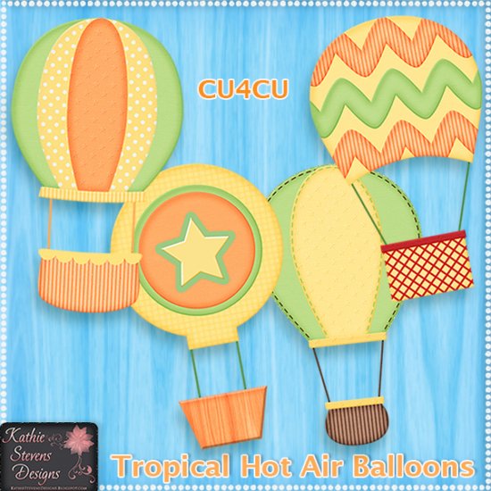 Tropical Hot Air Balloons - CU4CU - Click Image to Close
