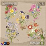 CU/CU4CU Watercolour Florals Clipart 18
