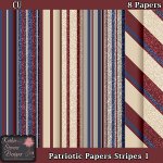 Patriotic Papers Stripes 1 CU