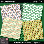 St. Patrick's Day Paper Templates - CU