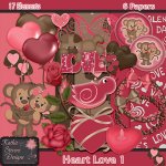 Heart Love 1 - Tagger Size